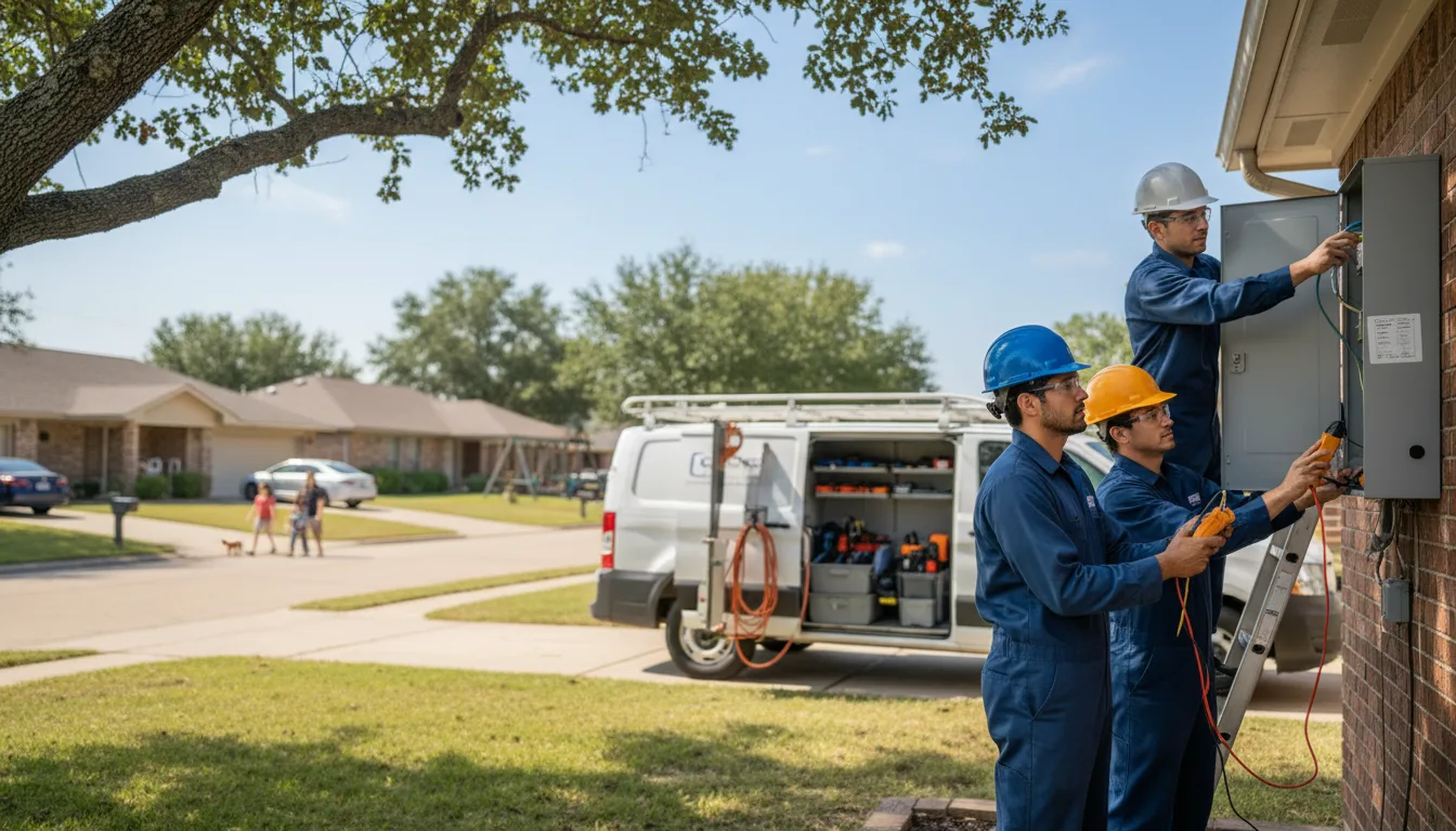 Certified electrician providing emergency electrical services in Eagarville, IL
